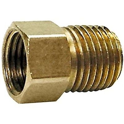 Marshall Conversion Propane Fitting - 1/4" Male NPT x 1/4" Female Inverted Flare