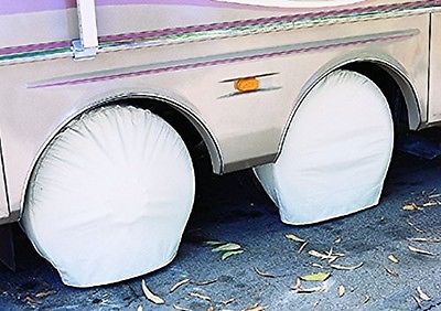 ADCO Size 3 Polar White Ultra Tyre Gard Wheel Cover Set of 2 Fits 27"-29"