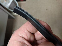 BLACK RV Marine 5/8" 24' Long Rubber Vinyl UVF Insert Trim Molding Screw Cover