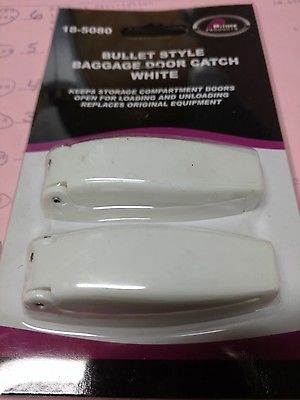 Prime Products 18-5080 1 Pair White Bullet Style Baggage Door Holder