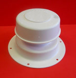 x2 RV Camper Trailer Roof Vent cap, Plumbing Sewer w/Removable Top -White - New