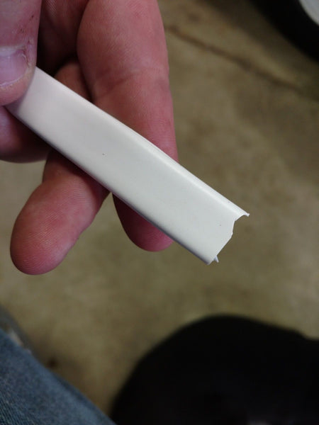 WHITE RV Marine 5/8" Rubber Vinyl UVF Insert Trim Molding Flexible Screw Cover