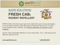 Fresh Cab FC6 4 Pouch Pk Botanical Rodent Mouse Rat Control Repellent