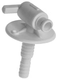RV Drain Valve 3/8" or 1/2" Dual Barb with Flange Water Tank Trailer Camco 22223