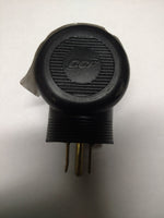 TRC Angled RV electrical adapter 15 amp male to 30 A female Plug 1 New