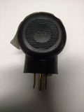 TRC Angled RV electrical adapter 15 amp male to 30 A female Plug 1 New