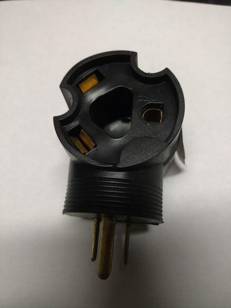 TRC Angled RV electrical adapter 15 amp male to 30 A female Plug 1 New